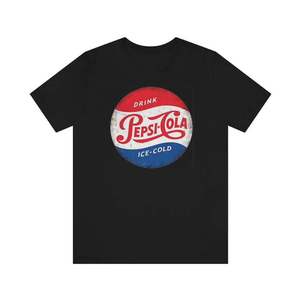 PEPSI COLA Retro Logo Short Sleeve Unisex T Shirt